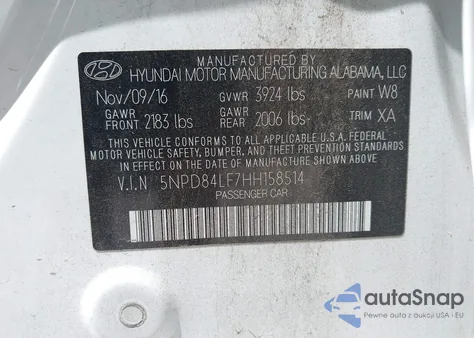 2017 Hyundai Elantra Value Edition from USA, damaged, VIN 5NPD84LF7HH158514